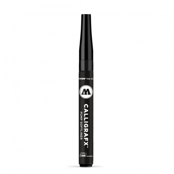 MARCADOR CALIGRÁFICO MOLOTOW CALLIGRAFX PUMP SOFTLINER 2MM, PUNTA CINCEL
