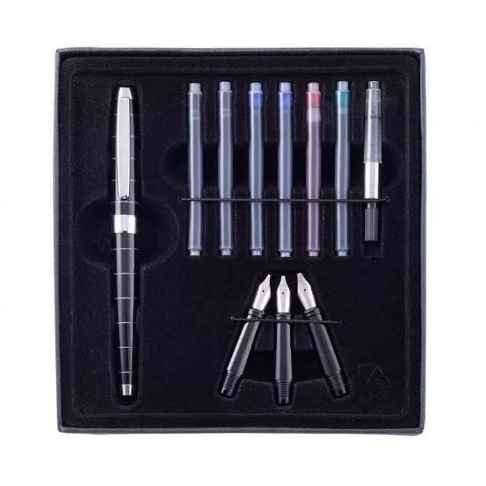 SET PARA CALIGRAFÍA CRETACOLOR, INCLUYE ESTILÓGRAFO, CARTUCHOS, CONVERTIDOR, 11 PZAS. REF. 431-23