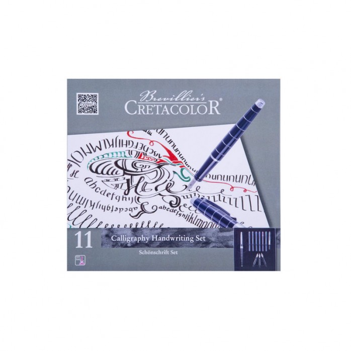 SET PARA CALIGRAFÍA CRETACOLOR, INCLUYE ESTILÓGRAFO, CARTUCHOS, CONVERTIDOR, 11 PZAS. REF. 431-23 2