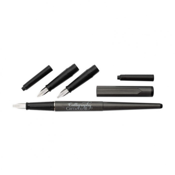 SET PLUMAFUENTE CRETACOLOR ARTIST STUDIO, 3 PUNTAS INTERCAMBIABLES, 7 PIEZAS, REF. 431-97