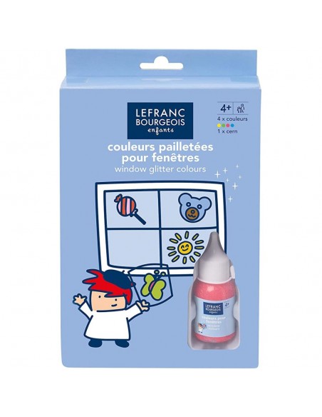 PINTURA PARA VENTANA WINDOW COLOURS 4 COLORES + 1 CERNES