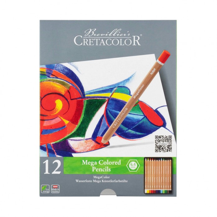 SET DE LÁPICES CRETACOLOR MEGA COLOR, 12 COLORES, REF. 290-12