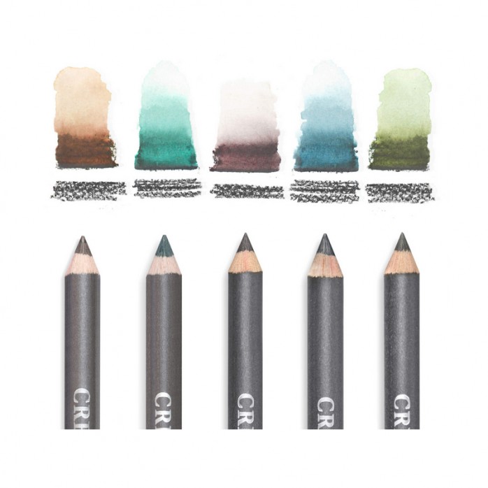 SET POCKET AQUAGRAPH CRETACOLOR GRAFITO ACUARELABLE, 6 TONOS DE COLOR, REF. 183-99 2