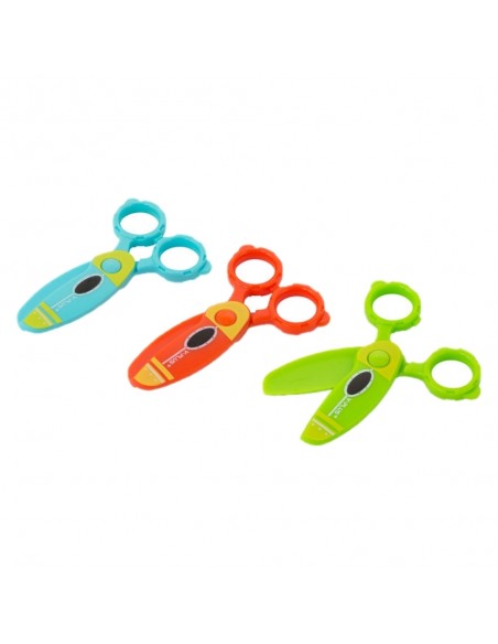 TIJERAS SEGURAS PARA NIÑOS Y-PLUS ROCKET, NO CORTAN CABELLO O PIEL
