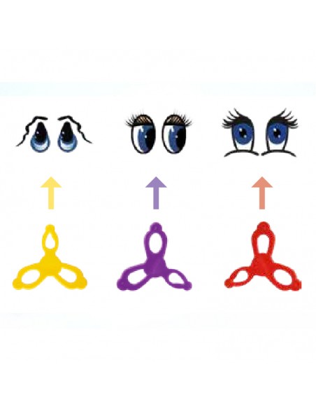MOLDE PARA OJOS TIGRE, 3 FORMATOS