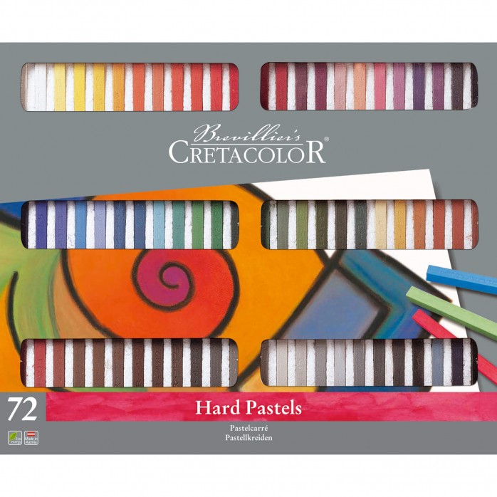 SET PASTEL SECO CARRÉ CRETACOLOR, 72 PIEZAS