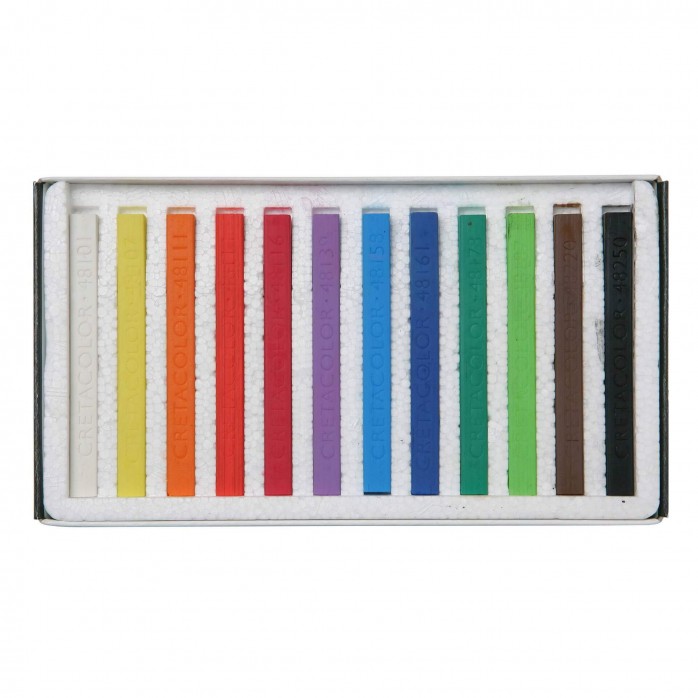 SET PASTEL SECO CARRÉ CRETACOLOR INICIAL, 12 PIEZAS, VARIOS COLORES 2