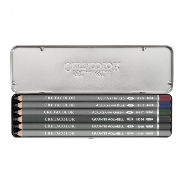 SET GRAFITO ACUARELABLE CRETACOLOR WATERCOLOR GRAPHITE, 6 PIEZAS, 80-99 2