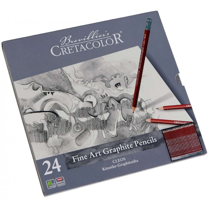 SET LÁPICES GRAFITO CLEOS CRETACOLOR X24 PIEZAS REF. 160-24