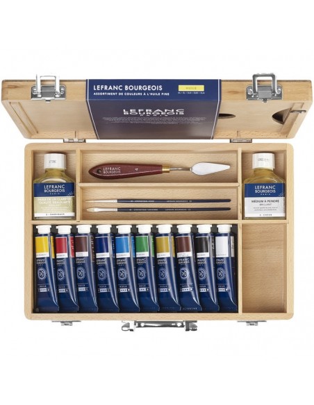 SET ÓLEO LEFRANC & BOURGEOIS FINE CAJA MADERA