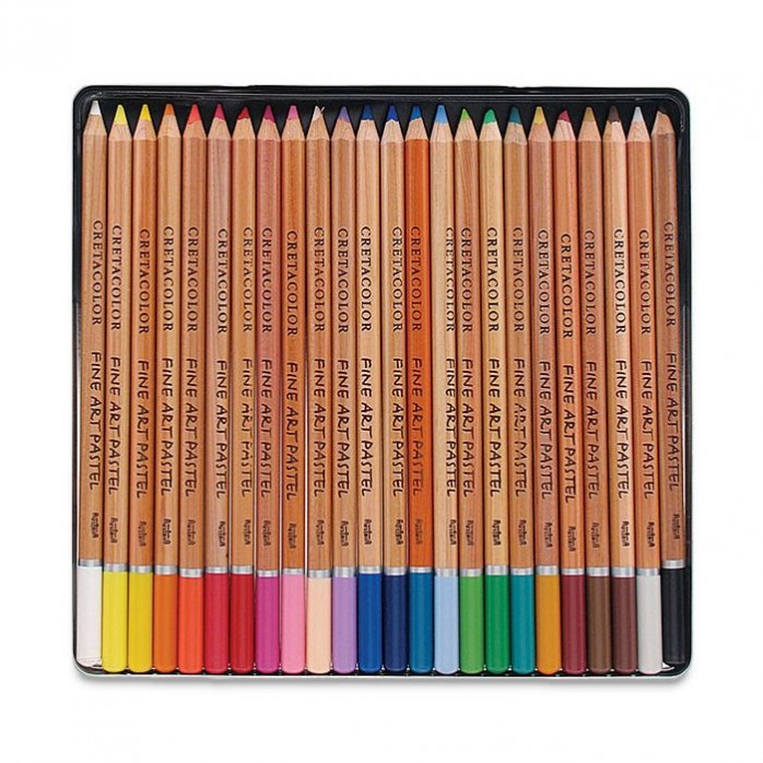 SET LÁPICES PASTEL FINE ART PASTEL CRETACOLOR, 24 COLORES, CAJA METÁLICA 2