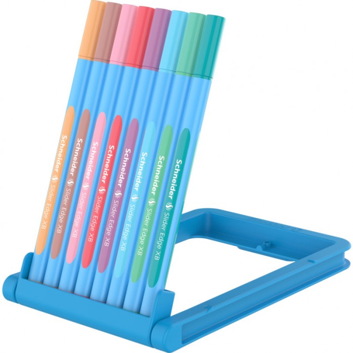 SET BOLÍGRAFOS SLIDER EDGE XB PASTEL SCHNEIDER, 8 COLORES 2