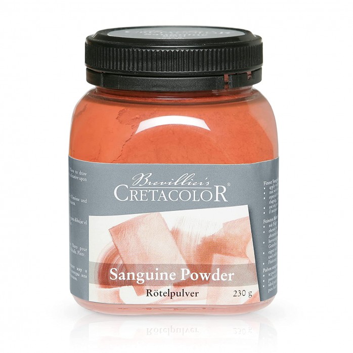 POLVO PARA ARTISTA SANGUINA CRETACOLOR, FRASCO 230GM
