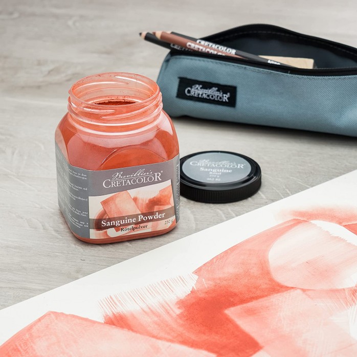 POLVO PARA ARTISTA SANGUINA CRETACOLOR, FRASCO 230GM 2