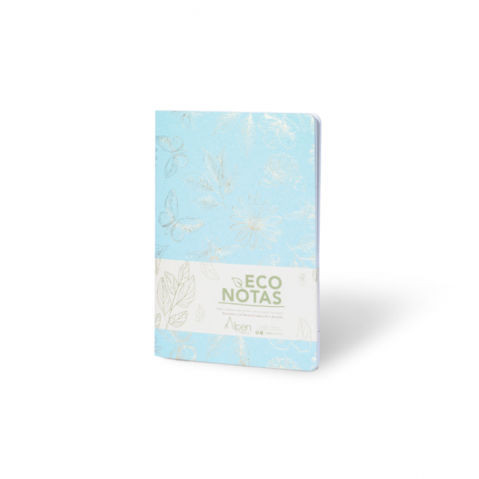 LIBRETA ECONOTAS ALPEN, 32 HOJAS, PAPEL ECOLÓGICO, COSIDA EN HILO, 15 X 21 CM, DISPONIBLE EN 3 PRESENTACIONES