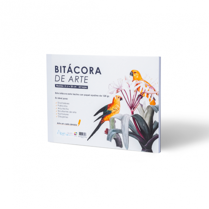 BITÁCORA DE ARTE ALPEN, 60 HOJAS PAPEL OPALINA FAVINI 120 G/M2,
