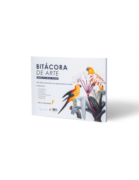BITÁCORA DE ARTE ALPEN, 60 HOJAS PAPEL OPALINA FAVINI 120 G/M2,