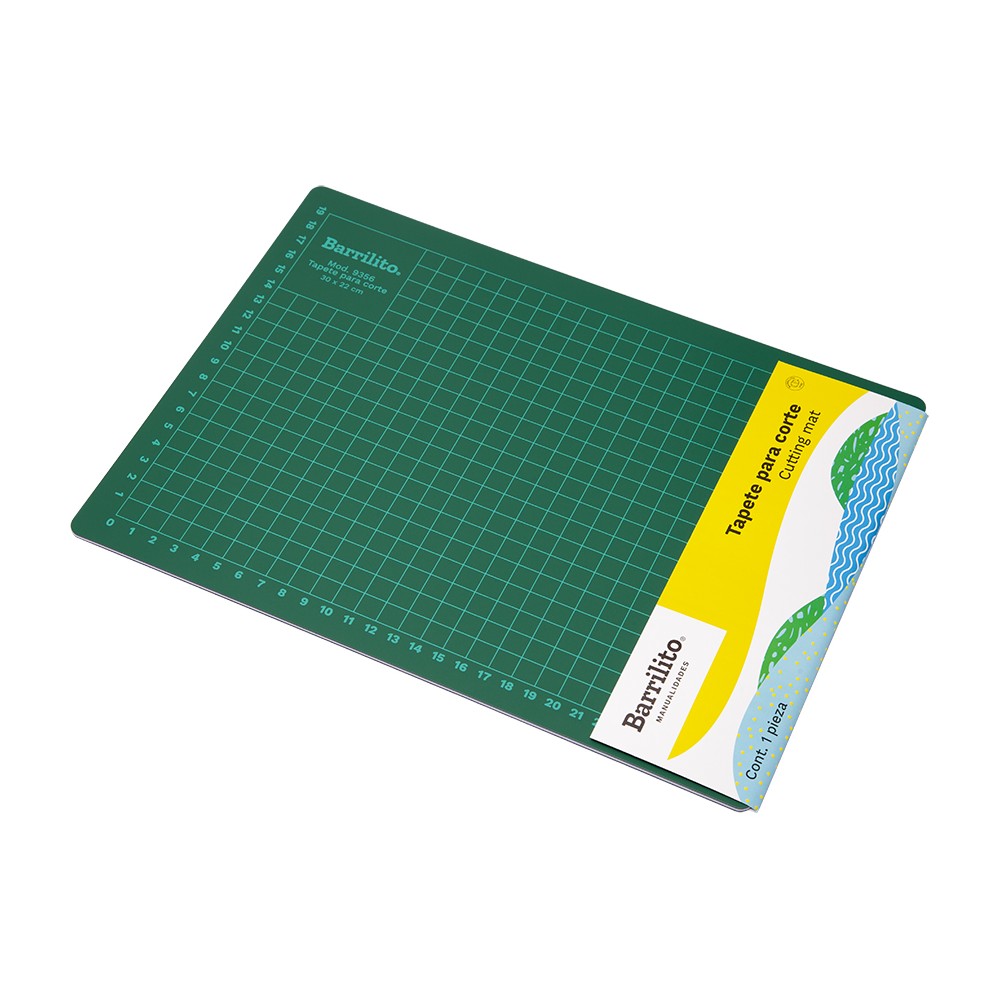 Tabla De Cortar Profesional 30 X22 Cm Manualidad Color Verde