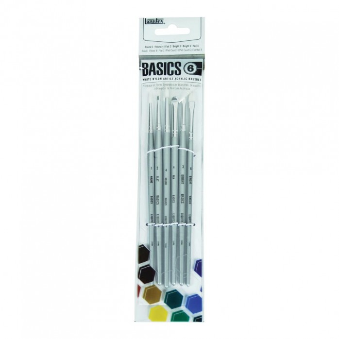 SET PINCELES BASICS LIQUITEX, PACK DE 6 PINCELES
