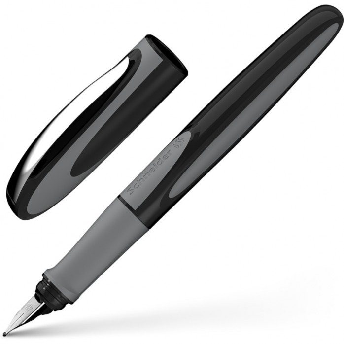 ESTILÓGRAFO PARA ZURDO SCHNEIDER RAY, ONYX, RECARGABLE, 168407