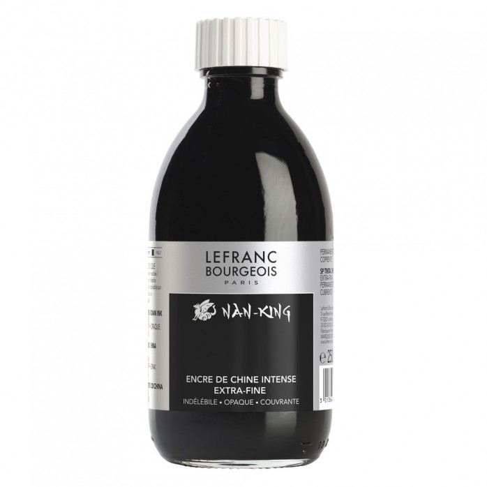 TINTA CHINA LEFRANC BOURGEOIS NAN-KING EXTRA FINA, 250ML, BASE AGUA, PERMANENTE, DISPONIBLE EN VARIOS COLORES