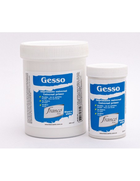GESSO BLANCO FRANCO ARTE, IMPRIMANTE PARA LIENZO U OTRAS SUPERFICIES