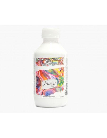 MEDIO PARA PINTURA FLUIDA FRANCO ARTE 250ML, PARA TÉCNICA DE POURING