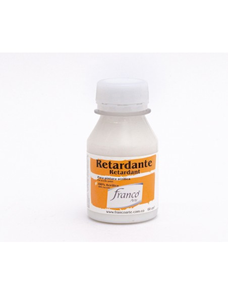 RETARDANTE PARA PINTURA ACRÍLICA FRANCO ARTE 60ML, INCREMENTA EL TIEMPO DE SECADO