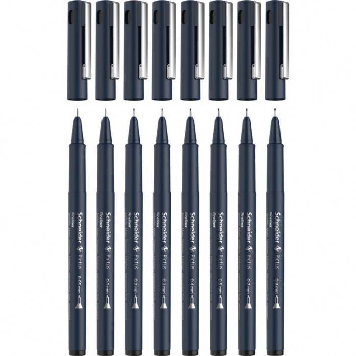 SET FINELINER PICTUS SCHNEIDER X8