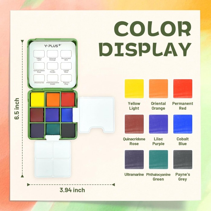 SET POCKET ACUARELA Y-PLUS PARA ARTISTAS VIAJEROS 2