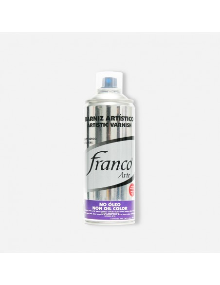 BARNIZ FIJADOR (NO ÓLEO) FRANCO ARTE, 300ML, TÉCNICAS SECAS Y HÚMEDAS, DISPONIBLE EN ACABADO FINAL BRILLANTE O MATE