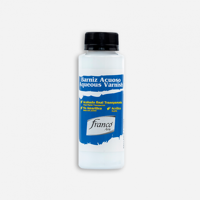 BARNIZ ACUOSO FRANCO ARTE, BASE ACRÍLICO, 120ML
