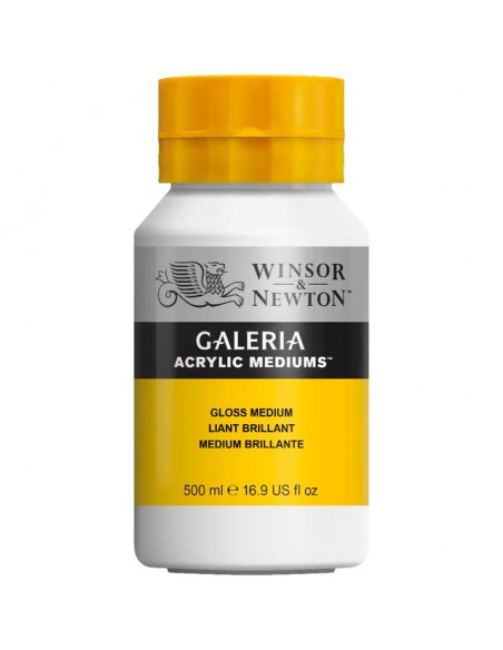 ADITIVO MEDIO BRILLANTE PARA ACRÍLICO WINSOR AND NEWTON GALERIA 500ML