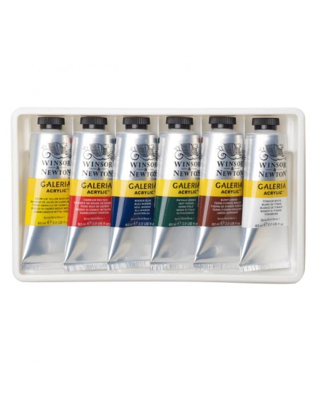 SET ACRÍLICO GALERIA WINSOR AND NEWTON, 6 X 60 ML