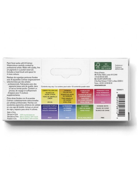 SET ACUARELA COTMAN "FLORAL" WINSOR AND NEWTON