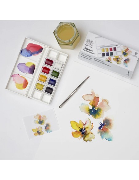SET ACUARELA COTMAN "FLORAL" WINSOR AND NEWTON