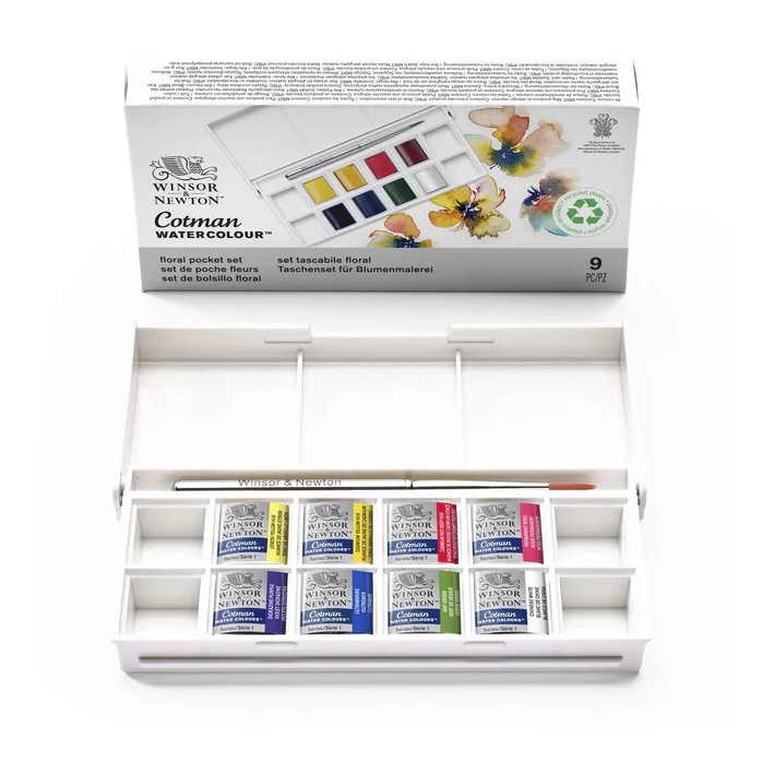 SET ACUARELA COTMAN "FLORAL" WINSOR AND NEWTON