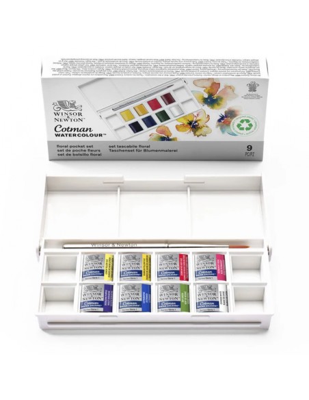 SET ACUARELA COTMAN "FLORAL" WINSOR AND NEWTON