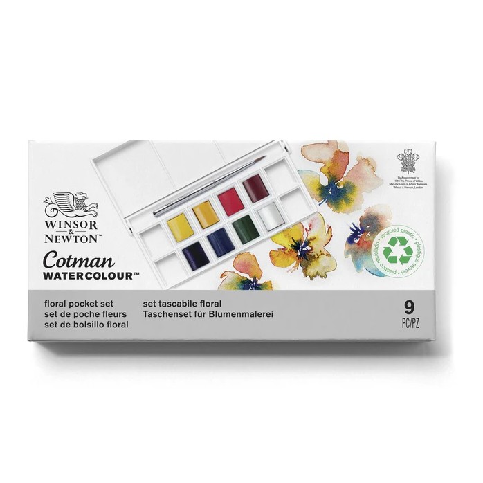 SET ACUARELA COTMAN "FLORAL" WINSOR AND NEWTON 2