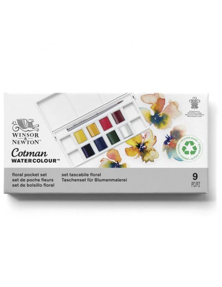 SET ACUARELA COTMAN "FLORAL" WINSOR AND NEWTON