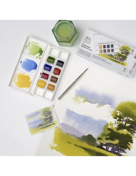 SET ACUARELA COTMAN "PAISAJE" WINSOR AND NEWTON