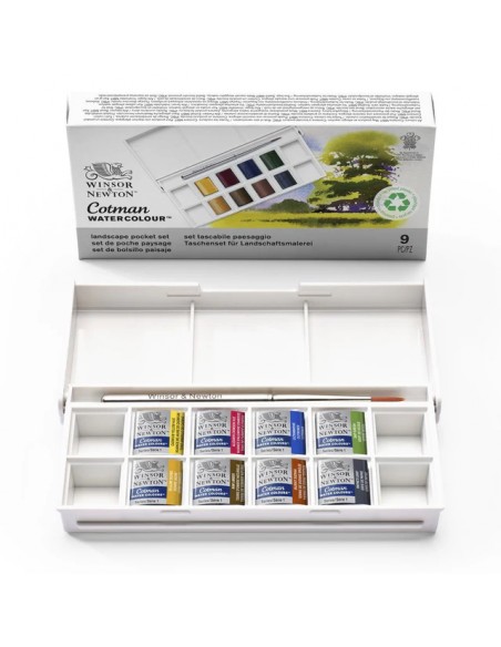 SET ACUARELA COTMAN "PAISAJE" WINSOR AND NEWTON