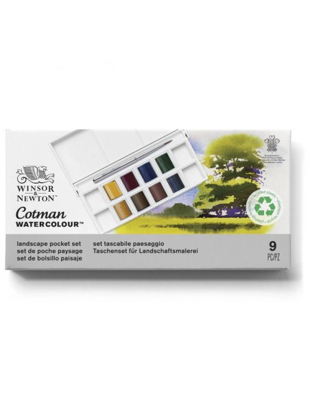 SET ACUARELA COTMAN "PAISAJE" WINSOR AND NEWTON