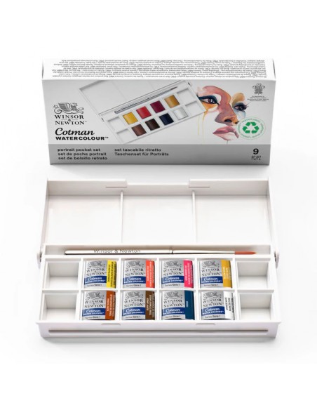 SET ACUARELA COTMAN "RETRATOS" WINSOR AND NEWTON