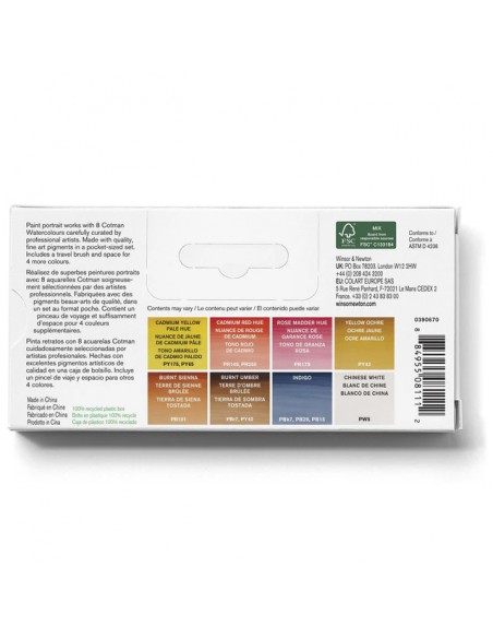 SET ACUARELA COTMAN "RETRATOS" WINSOR AND NEWTON