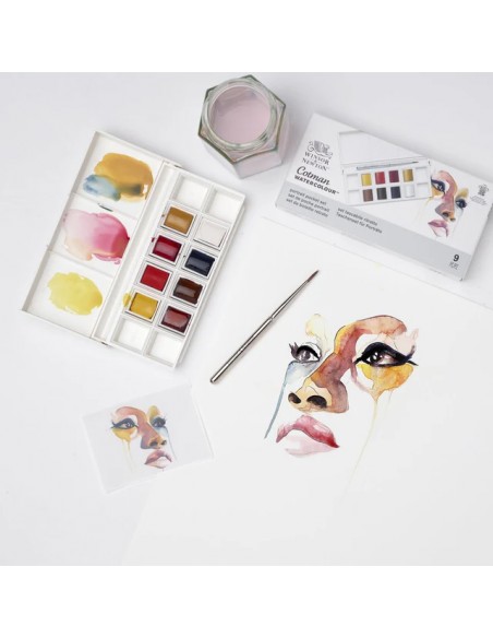 SET ACUARELA COTMAN "RETRATOS" WINSOR AND NEWTON
