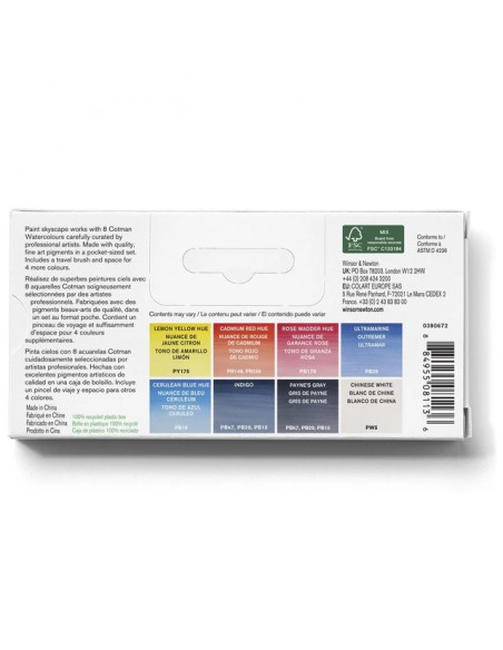 SET ACUARELA COTMAN "CIELOS" WINSOR AND NEWTON