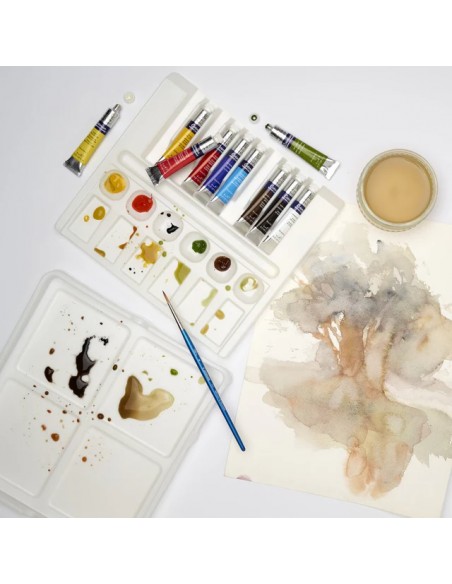 SET ACUARELA COTMAN TUBOS Y PALETA WINSOR AND NEWTON