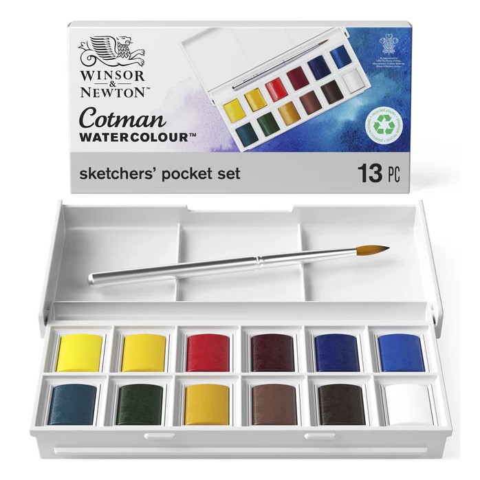 SET ACUARELA COTMAN POCKET SKETCHER WINSOR AND NEWTON