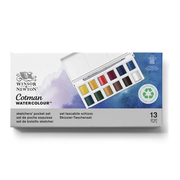 SET ACUARELA COTMAN POCKET SKETCHER WINSOR AND NEWTON 2
